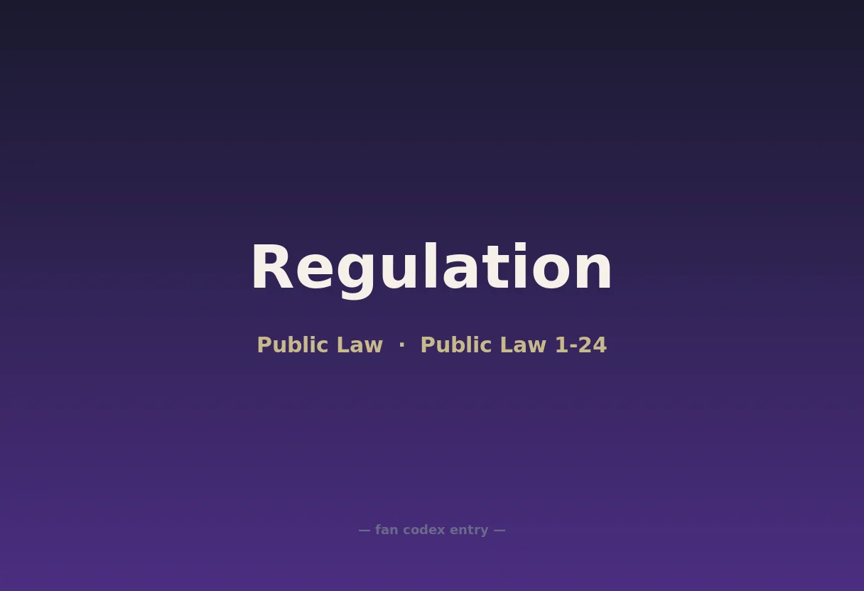 Regulation