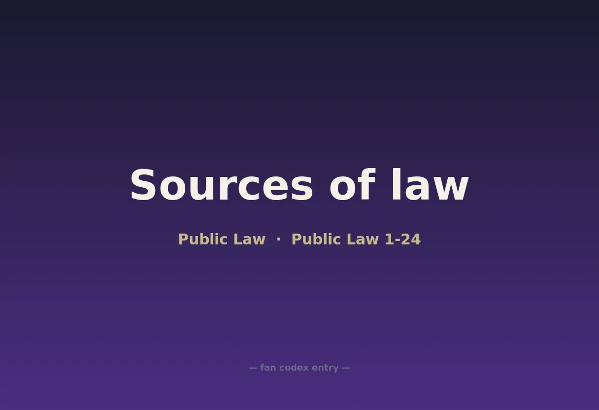 Sources of law