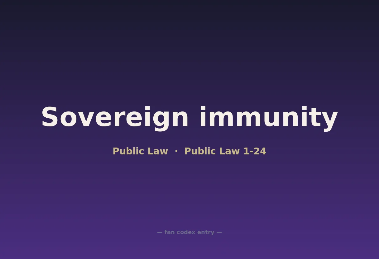 Sovereign immunity