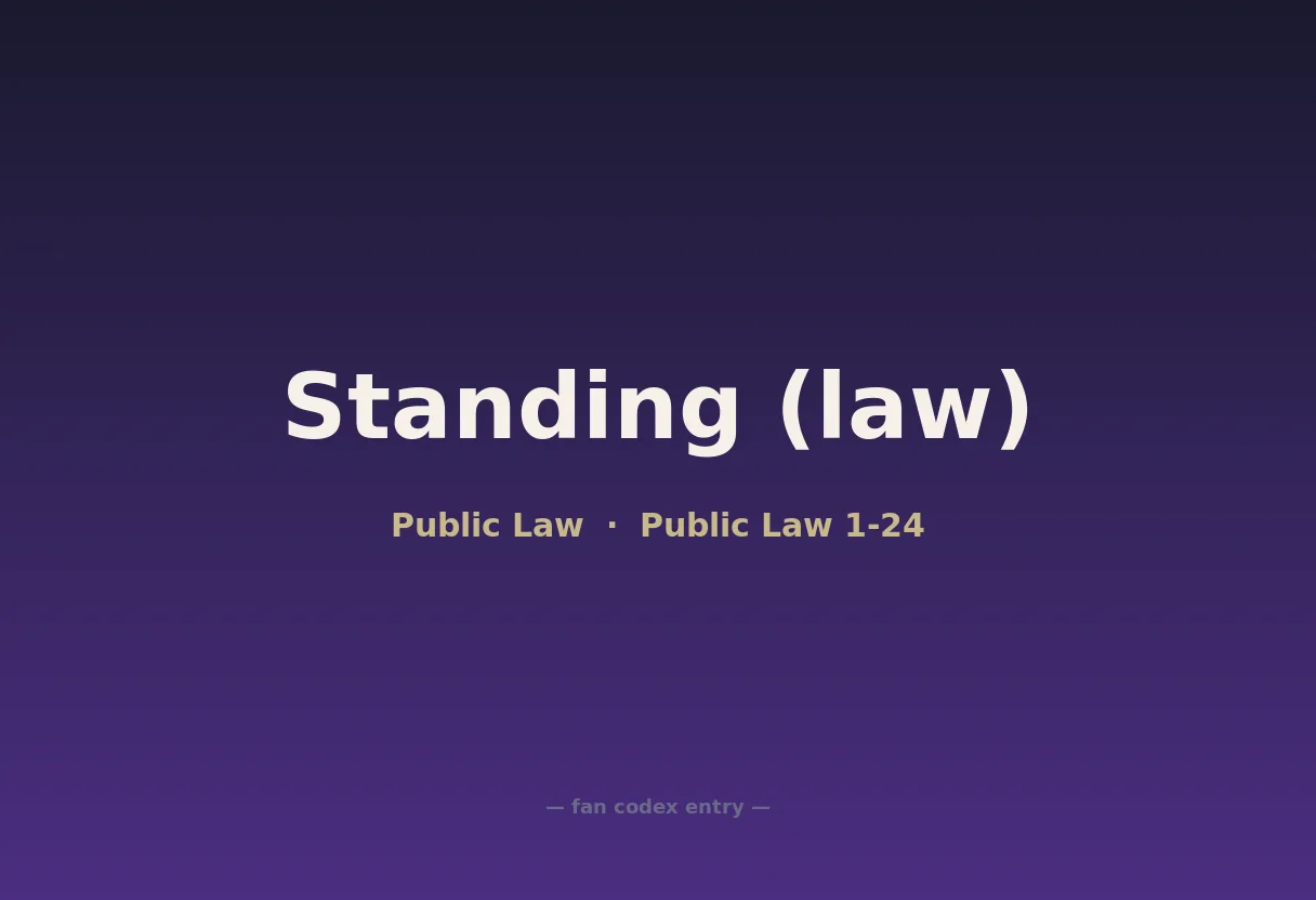 Standing (law)