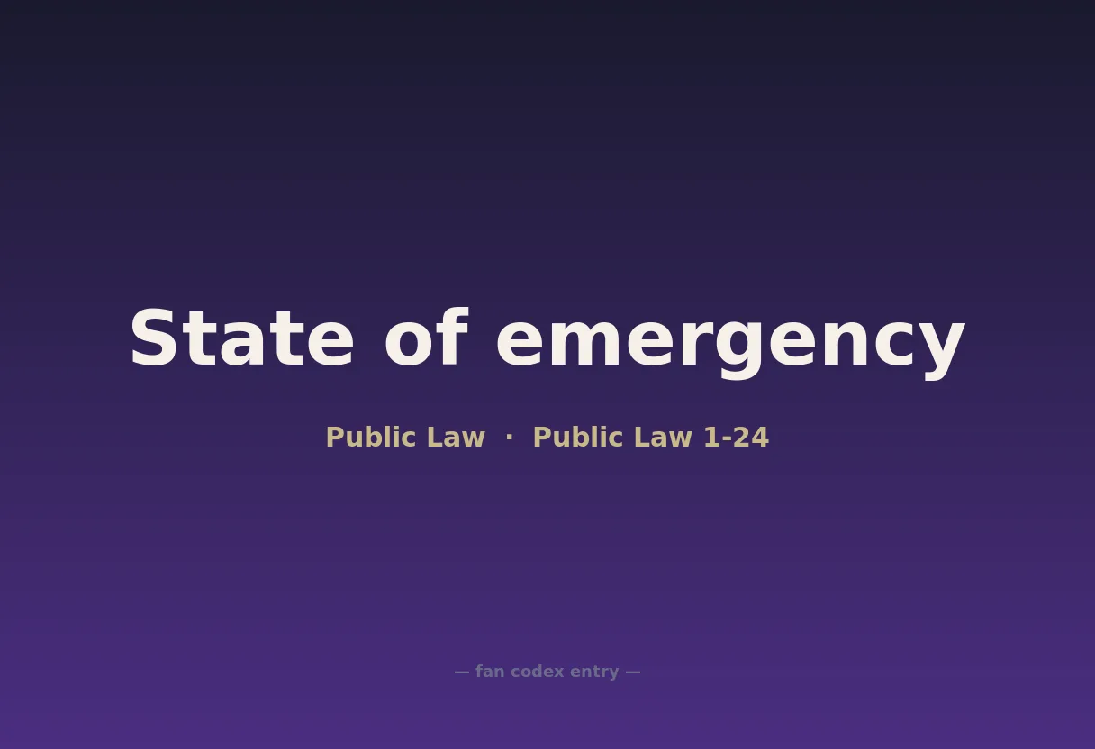 State of emergency