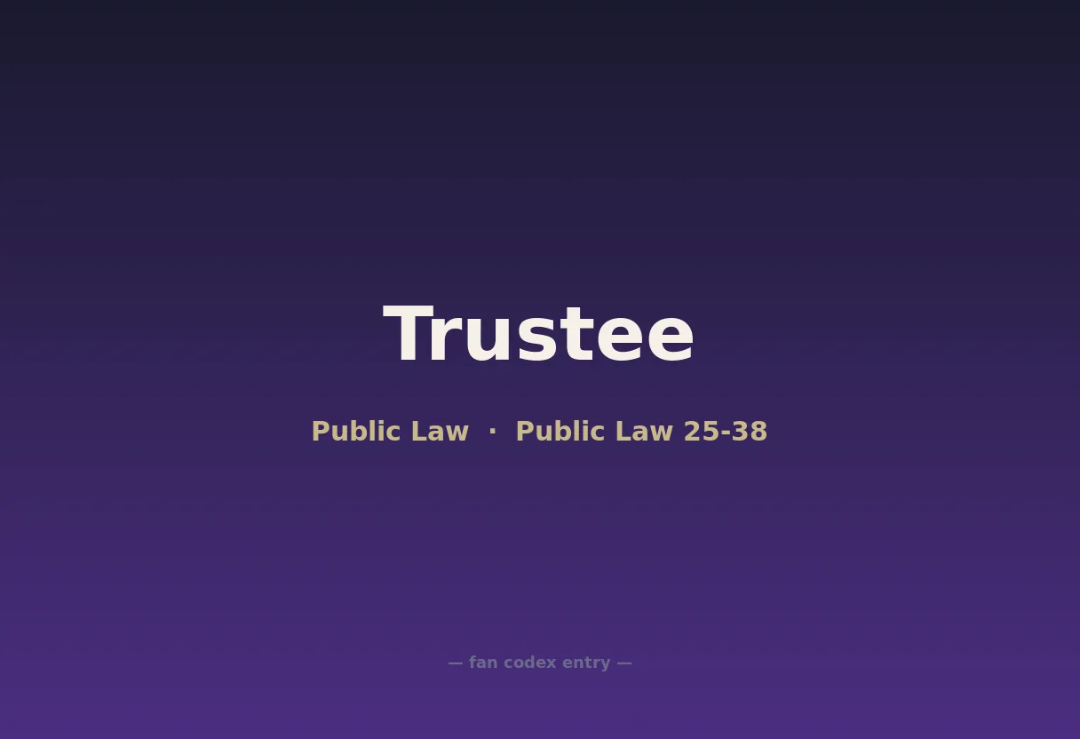 Trustee