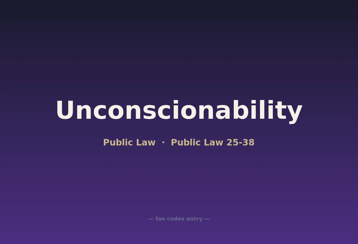 Unconscionability