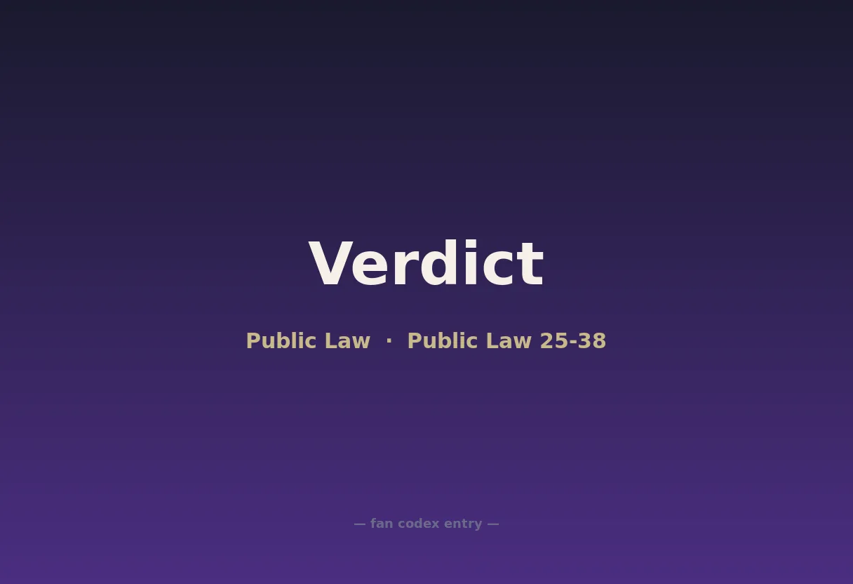 Verdict